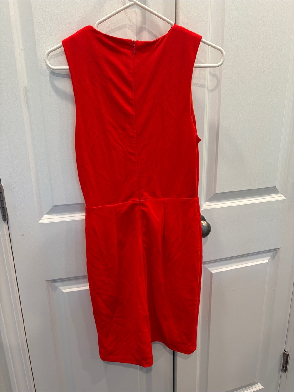 Anthropology Adelyn Rae Classic Red Sleeveless Wrap-Front Dress - Picture 5 of 6